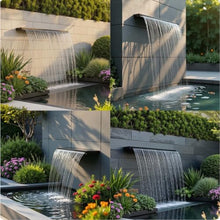Aenmezen 150cm Pool Fountain Spout, Stainless Steel Waterfall Overflow