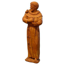 Nichols Brothers St. Francis Outdoor Concrete Garden Statue 32" H in Terra Cotta