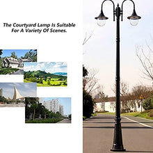 iumLeap 102.36In Outdoor Lamp Post Light Garden Pillar Post Light Aexterior Path Pillar Lamp Bollard Path Lamp Mains Powered Street Light Ip65 Waterproof Pole Light Lighting (230cm(90.55in))