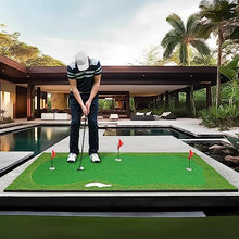 YUNIC Golf Putting Green Premium Nylon Training Mat Green