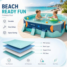 Foldable Pool, Non-Inflatable Pool for Adults & Kids, No Air Pump Needed