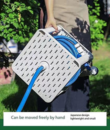 Wall-mounted Hose Cart Set, Garden Spray Gun Watering Hose Reel, Portable and Mobile, Very Suitable for Garden Watering
