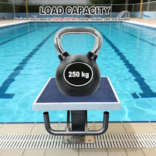 SHENGQION Swimming Pool Starting Block, Pool Diving Board Heavy Duty Jump Stand Pool Diving Board Fiberglass Competition Diving Platform for Athletes, Ideal for Swim Meets and Training(Upgrade)
