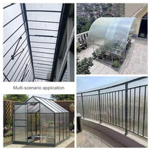 Suwooy Greenhouse Roofing Sheets,0.8mm Polycarbonate Roof Panels,Cold Frame Replacement Plastic Roof Sheet,Easy to Bend and Cut Glassfiber Sheet,Waterproof/Rainproof/Uv Protection,W×L-39×787in