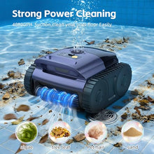 Pool Vacuum for Inground Pool & Above Ground Pool, Cordless Pool Cleaner with Smart Navigation, Self-Parking, LED Indicator, Wall&Waterline Cleaning Pool Robot up to 2150 Sq.ft