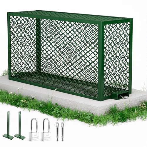 UNGAII Backflow Preventer Cover, Steel Backflow Cage for Outside Concrete