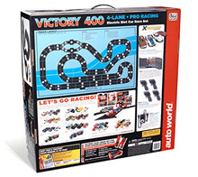 AW AUTO WORLD 36' Victory 400 4 Lane Slot Race Set HO Scale Factory