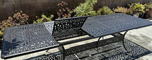 Sunvuepatio 11 Piece Patio Dining Set Cast Aluminum Outdoor Furniture Rectangular Extendable Table Desert Bronze
