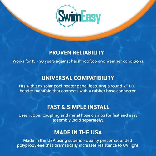 SolarPoolSupply Universal Solar Pool Heater Panel Replacement (2-Pack) 4' X 8' - 15-20 Year Life Expectancy