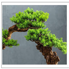 Simulation Welcome Guest Bonsai Ornaments Living Room Hallway Home Soft Ornament Christmas Study Green Plant Resin Gift House Plant (Color : B)