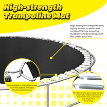 Roinoim 14FT Outdoor Trampoline with Swing, Slide, Basketball Hoop, Safety Enclosure, Ladder Green