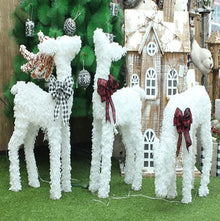 Usknxiu Christmas Decorations Lighted Reindeer Kit Light Up Reindeer Outdoor Christma Home Decoration Christmas Deer Family 3Pack
