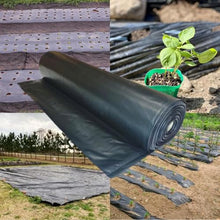 Farm Plastic Supply - Weed Control 6 Mil Black/White Polyethylene Sheeting - Heavy Duty Weed Barrier Landscape Fabric for Outdoor Gardens, Non Woven Weed Blocker Fabric, Weed Control (32' x 75')
