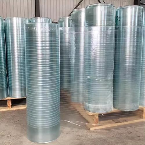 Emyjay Polycarbonate Roofing Sheet, Plastic Roof Panel Protection Rain Outdoor Awning Covers for Greenhouse Canopy Cold Frame Cladding (Color : Clear, Size : 1mx30m)