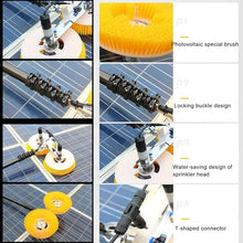 Memykoy Solar Panel Electric Cleaning Tool, House Water Fed Pole Kit, Electric Water Fed Kit, Extendable Water Fed Pool Cleaning Brush and Other Cleaning Activities 3.5m