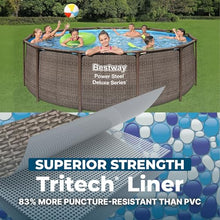 Bestway Power Steel 14’ x 42” Above Ground Swimming Pool Set with Pump