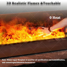 UYCVT Water Vapor Fireplace with Adjustable Colors, Touch and Remote Control for Home Ambiance - Perfect for Cozy Living Spaces-120cm/47.24in