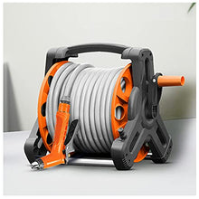 Classic Hose Reel 20 Set, Garden Hose Set Including Hose Reel and 20-m Hose, Great Standing Security, Spray Nozzle, Carrying Handle, for Gardening (65ft hose reel set)