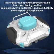 KANGJIEM Cordless Autonomous Pool Vacuum Cleaner, Robotic Pool Cleaner, Self-Parking, with 110 Mins Maximum Runtime, Pool Vacuum