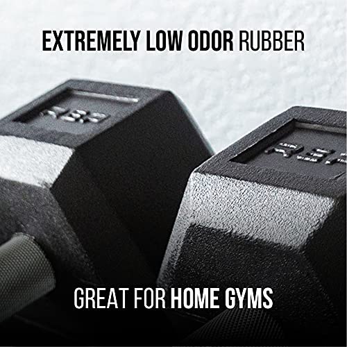 Rep Fitness Rubber Hex Dumbbell Set with 3-Tier Dumbbell Rack, AB-3000 Bench - OptionF: 5-100withAdj