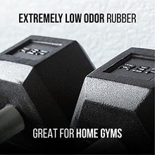 REP Rubber Hex Dumbbell Set with Matte Black Racks
