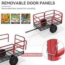 YITAMOTOR 22 Cu.Ft. ATV Dump Trailer, Tow Behind Dump Cart 1700lbs