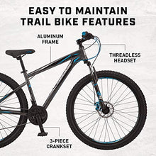 Mongoose Impasse HD Mountain Bike Aluminum Frame Twist Shifters 29-Inch Wheels Charcoal
