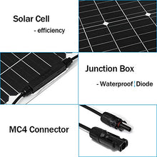 500W/250W Solar Panel 18V Semi-Flexible Monocrystalline Solar Cell DIY Cable Waterproof Outdoor Car RV Rechargeable Power System (250w) (250w)