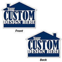VictoryStore Custom Realtor House Shaped Yard Signs Set of 2 16.5"x21" Full Color Printed 2 Sided