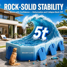 Foldable Above Ground Swimming Pool No air Pump Needed Purple-3m/10ft