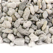Landscape Rock and Pebble | 2000 Pounds | Natural, Decorative Stones and Gravel for Landscaping, Gardening, Potted Plants, and More (White Ice, 3/8 Inch)