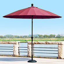 RWGOVLU 2.5M Tilting Garden Parasol Umbrella with Crank Handle & Tilt for Outdoor, Outdoor Sun Shade, UV Protective for Outdoor, Garden and Patio, 24 Ribs