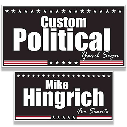 VictoryStore Custom Political Yard Sign 18x24 2-Sided Print with 2 Stakes - Political_7