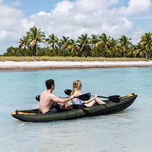 Retrospec Coaster 2 Person Inflatable Kayak - Portable Ripstop Polyester Blow up Kayak Wild Spruce