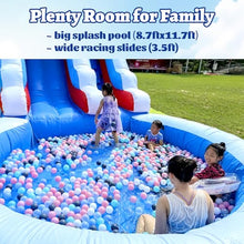 Okayego 24FT(L) Commercial Grade Water Slide for Kids Adults, (Heavy Duty Full PVC) (Big Airtight Water Pool), Inflatable Waterslide for Backyard, Ocean Outdoor Slide Park, 24x13x12ft