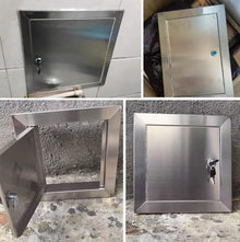 Oracra Waterproof Exterior Access Door Panel Lockable, Stainless Steel Inspection Hatch Crawl Space Door, Metal Attic Access Hole Cover for Valve/Wires(500x900mm/20x35in)
