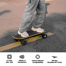 Meepo Mini Electric Skateboard with Remote, 28 MPH, 11 Mile Range, 330 lbs Max Load, Maple Cruiser Black