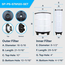 SpiroPure Pool Filter for 170145 S7M120 Set (25022-0201S & 25021-0200S)