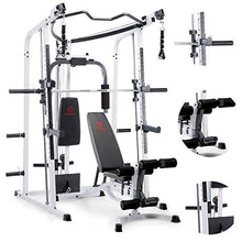 MARCY Pro Smith Cage Home Gym System White