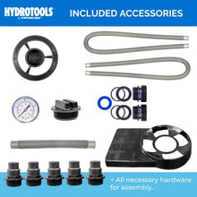 HYDROTOOLS BY SWIMLINE 71225HCK 12 Inch Sand Filter Combo with Connection Kit for Soft Sided Pools | Compatible with Intex Bestway Polygroup | 0.33 HP (0.3 THP) Pump 1980 GPH | 42 Pound Sand Capacity