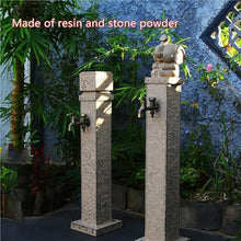 ERoomQ Stainless Steel Outdoor Garden Faucet Vertical Stand Water Column for Courtyard Freeze Proof Outdoor Tap for Yard or Patio,Faucet-2-1-Medium