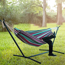Swing Two-Person Hammock, Camping Thickened Swing Chair, Outdoor Hanging Bed, Canvas Rocking Chair, 200 * 150cm Swing seat (Color : B) (B)