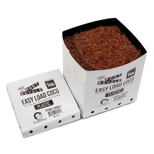 DL Wholesale Root Royale Easy Load Coco Coir Plastic Grow Bags 1 Gallon 64-Pack