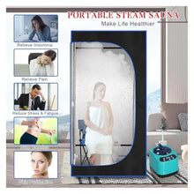 3 1100W Portable Folding Personal Steam Sauna Tent Set Remote Control