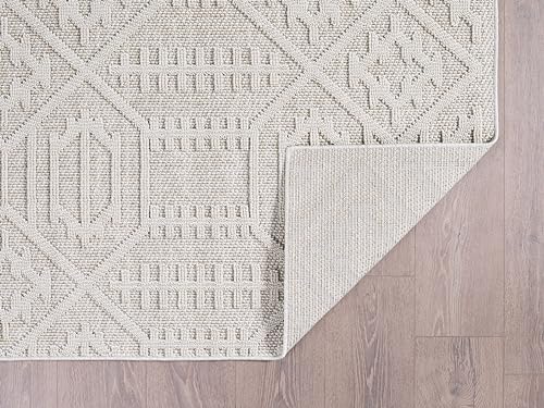 NEW HOME Prestige Tamed Southwest Textured Indoor/Outdoor Area Rug Taupe