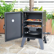 FENGXCXY Outdoor Electric Grill, Temperature-Controlled BBQ Grill, 32 x 22 Inches, Double-Layer Grill Rack, Built-in Thermometer, Ideal for Family Gatherings and Birthday Parties, Black