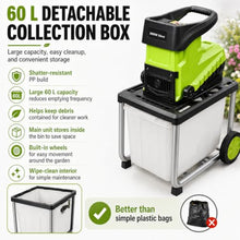 Glowdora Electric Wood Chipper Shredder, 2800w Garden Mulcher for Branches