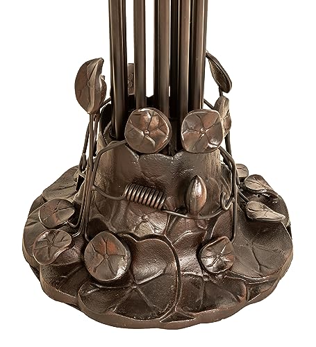 Meyda Lighting 63" High Pond Lily 12 Light Floor Base Bronze