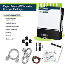 ExpertPower 6500W 48V - 120V Hybrid Solar Inverter | 120A MPPT Solar Controller | 120V / 240V Split Phase (2 Units Needed) | Max. 39KW Parallel | UL1741 | WiFi | Home, Cabin, Off-Grid Solar System