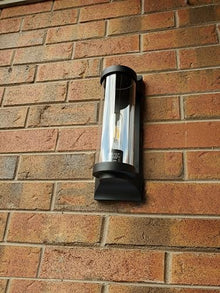 Hinkley Pearson Small Outdoor Single Light Wall Sconce, Textured Black
